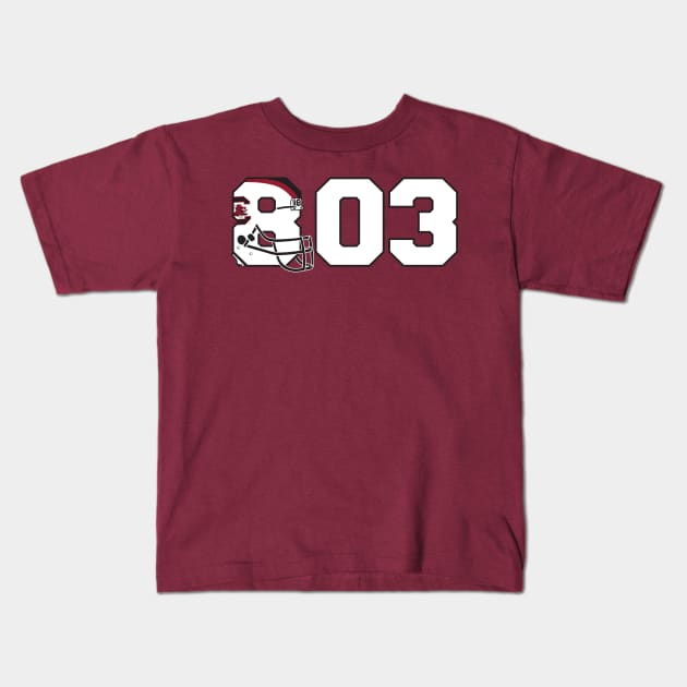 South Carolina 803 Pride Kids T-Shirt by DeepDiveThreads